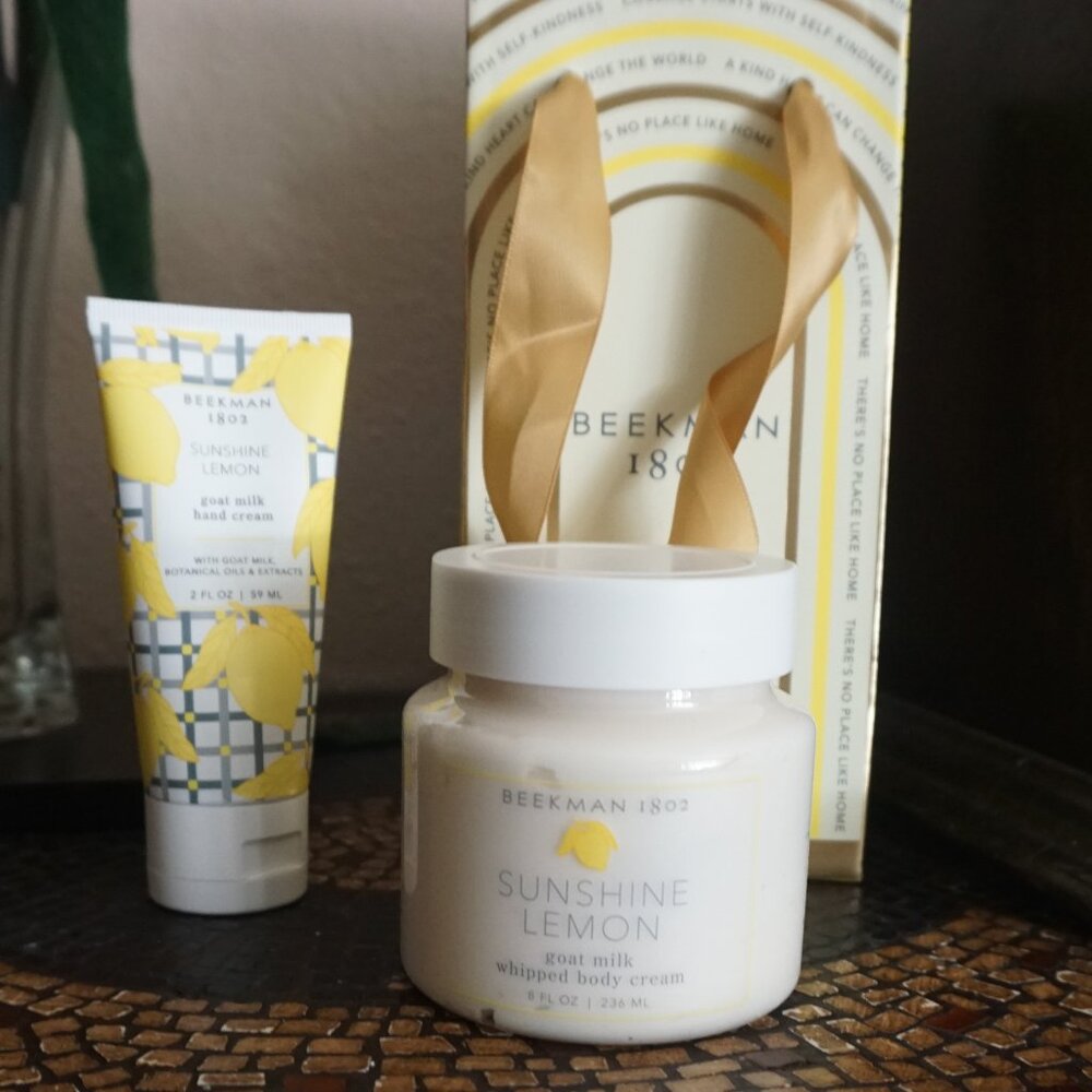 Beekman Whipped Body Cream Hand Cream Sunshine Lemon 8 oz 2 oz New